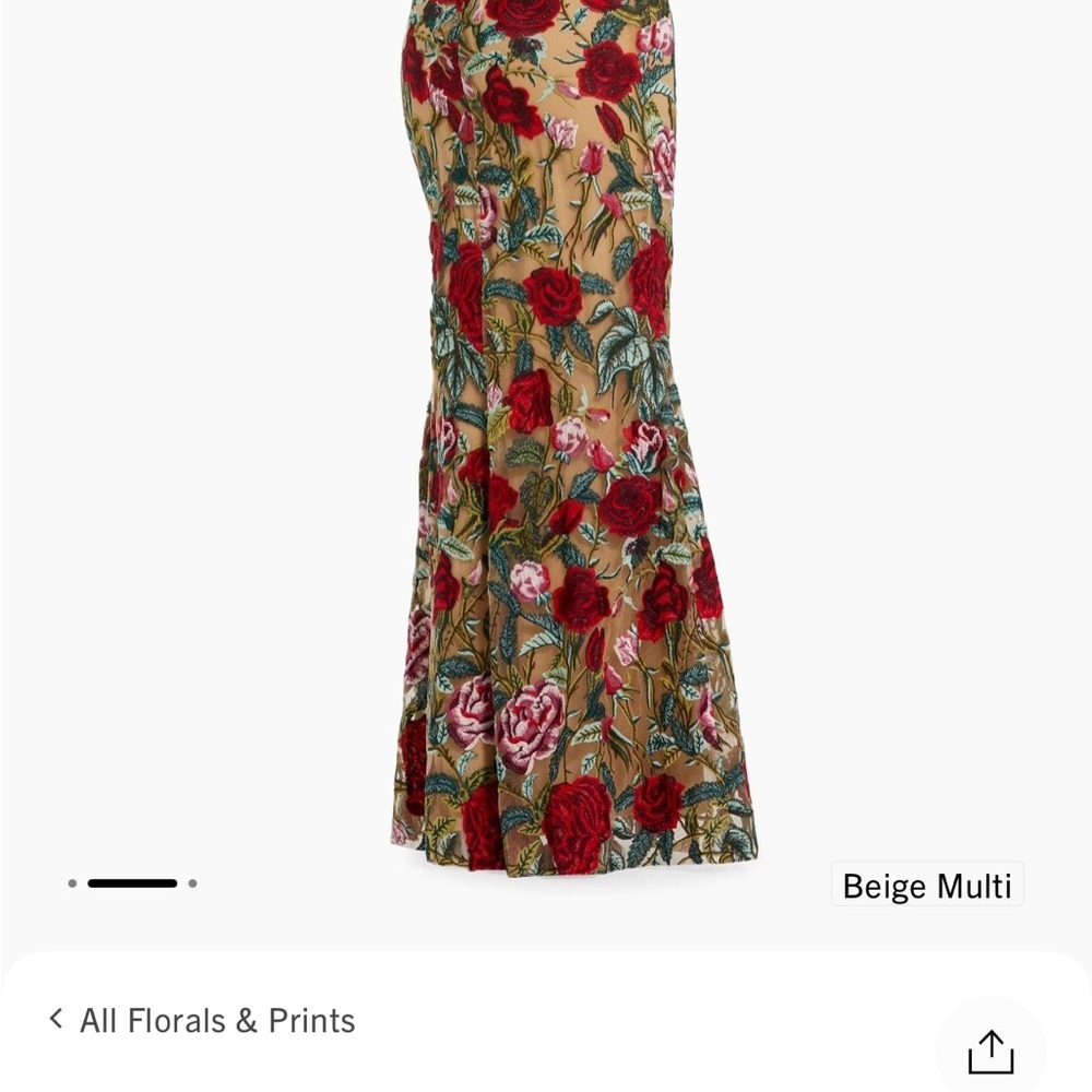 Ieena for Mac Duggal Floral Embroidered Dress size 12 - Picture 6 of 8